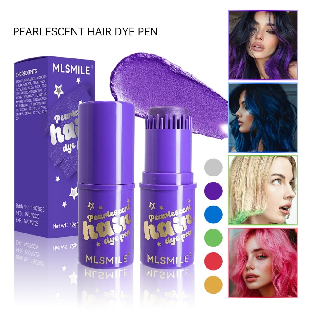 Tintura De Cabelo Temporária Em Bastão Para Destaques Coloridos , Adequado Cosplay , Festas E Maquiagem De Palco , Perfe