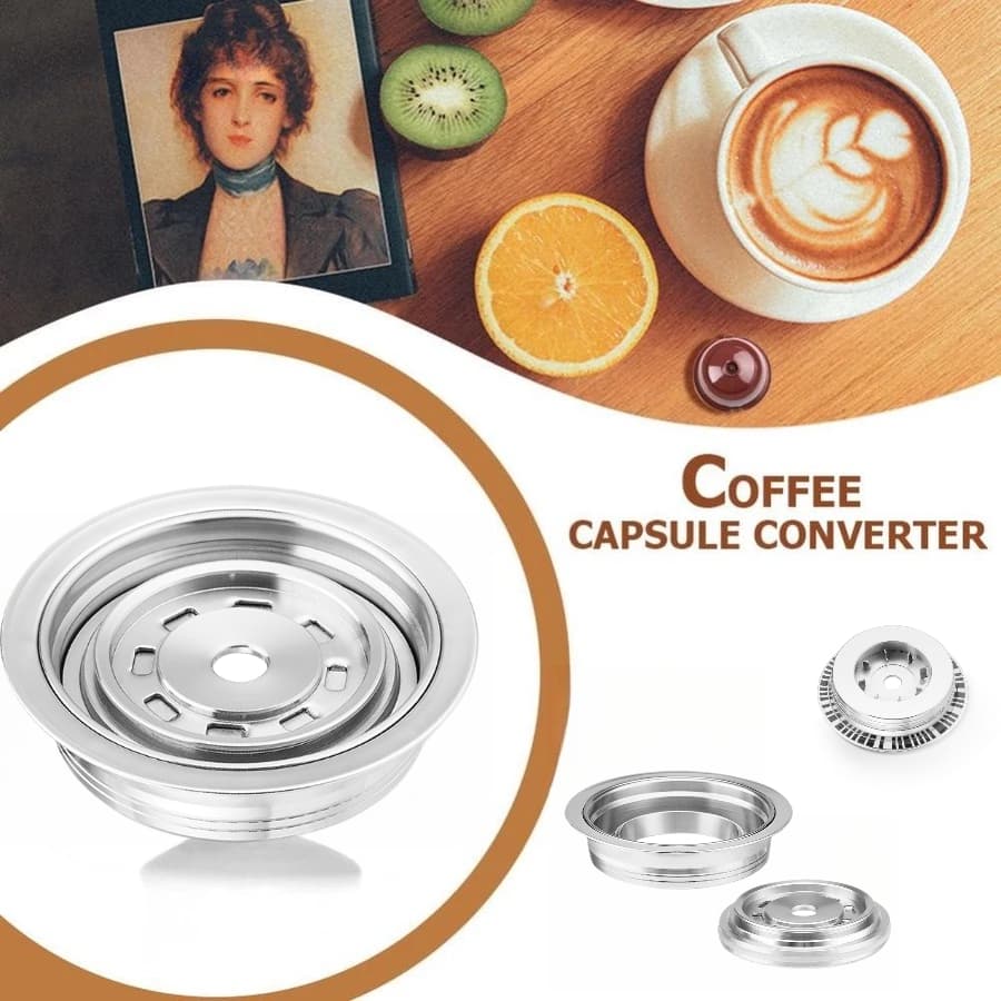 Adaptador De Cápsula Reutilizável i Cafilas Para Máquina Vertuoline Vertuo next Pop Compatível Com Cápsulas De Café Orig