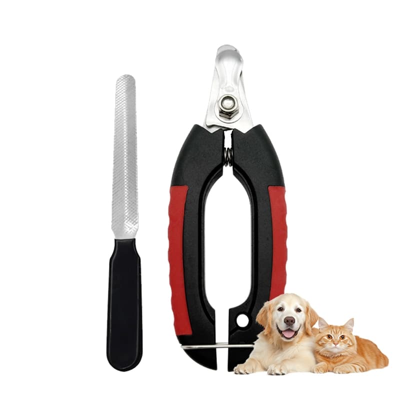 Kit Alicate Pet Tesoura Corte De Unhas Caes Gatos + Lixa Pet Porte Médio e Grande