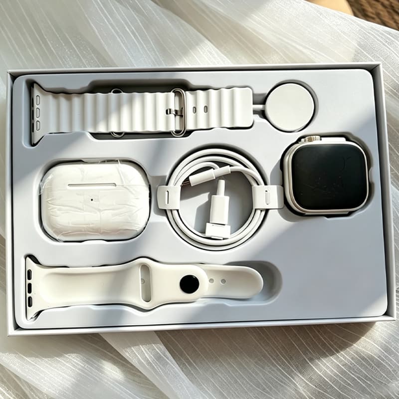 Smartwatch Relógio Inteligente TWS 2026 Novo X10 2.2 Polegada Para iOS Android Completo 6-Em-1 Fones De Ouvido Sem Fio B