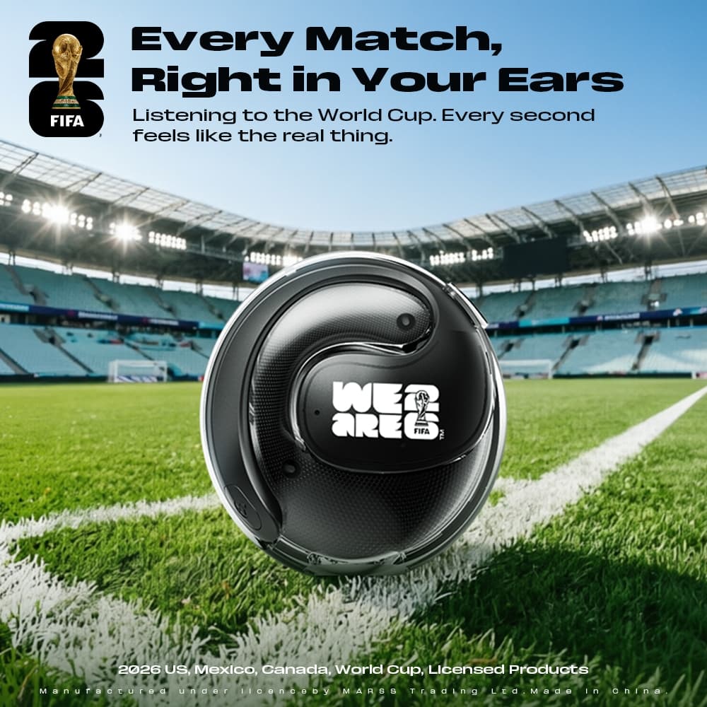 FIFA-F26E02 Edição Comemorativa da Copa do Mundo Bluetooth Headset AI Tradução Bluetooth 6.0 Hi-Fi Qualidade de Som IPX5