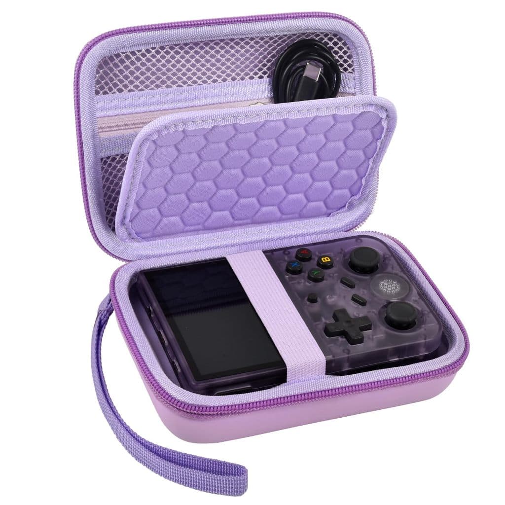 Bolsa de armazenamento para viagem, adapta ao console de jogos portátil R36S/RG353V/RG353VS/Retro, bolsa de armazenament