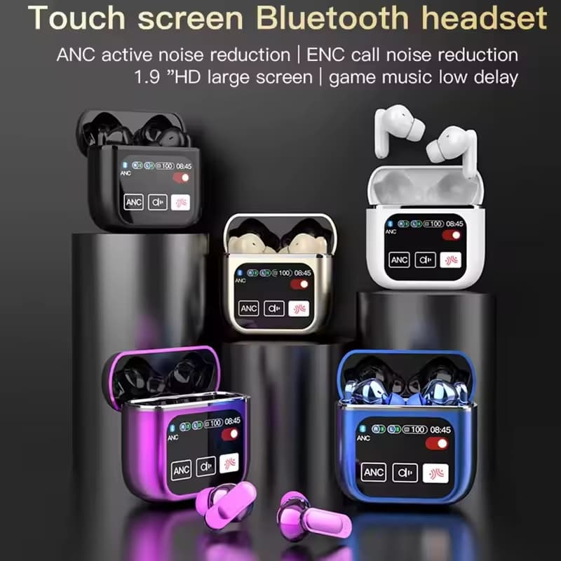 Fones De Ouvido SE60 TWS Com Cancelamento De Ruído Duplo ANC ENC Display LED Controle De Toque Sem Fio Bluetooth