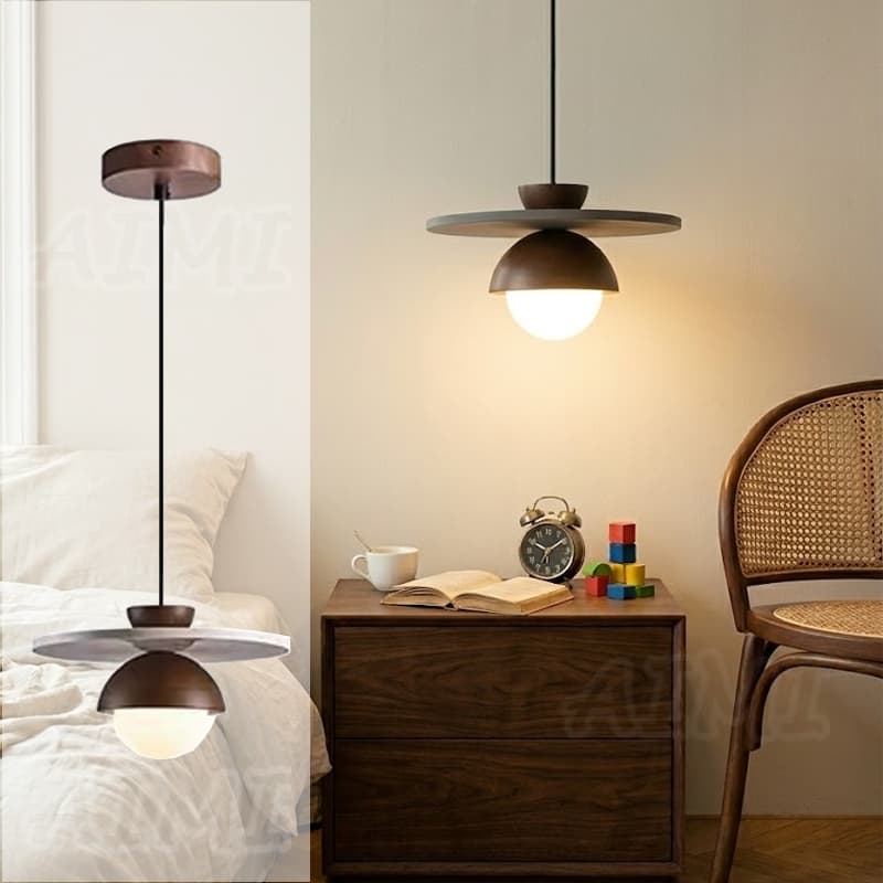 Lustre Quarto Lâmpada De Cabeceira Natural Travertino Madeira Maciça Abajur Wabi Sabi Jantar Sala Estar Barra Contador P