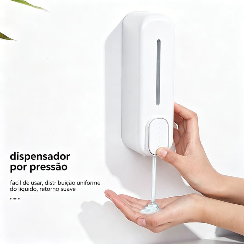 Dispensador De Sabonete Líquido Manual Montado Na Parede,Recipientes Líquidos Sabonete Shampoo Condic Gel Para As Mãos