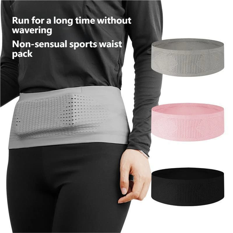 Bolsa de cintura de malha oculta respirável multifuncional portátil projetada para corrida (1 unidade)