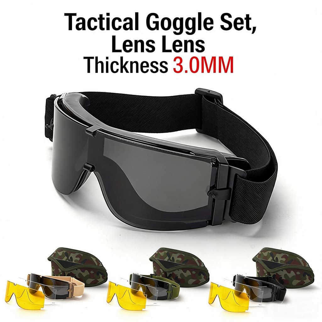 Óculos De Airsoft OTG , Segurança Táticos , Proteção Ocular À Prova De Poeira E Resistente A Impactos