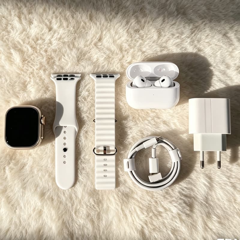 kit Smartwatch Relógio Inteligente 2026 Novo X10 2.2 Polegadas Para iOS Android Completo 6 Em 1 i13 TWS/Carregador