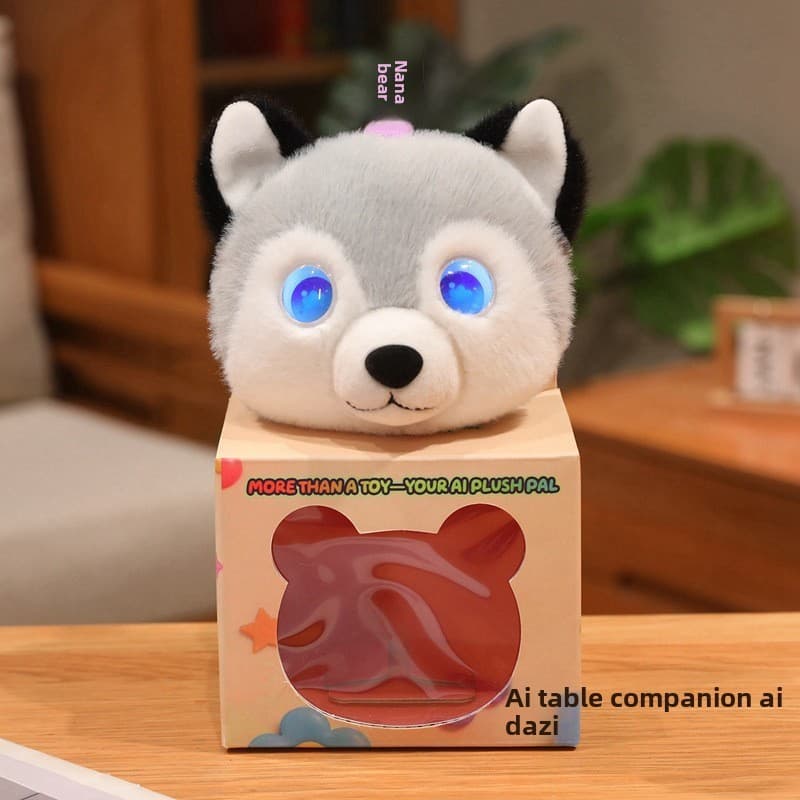 AI Brinquedo Companheiro Emocional Robô Inteligente husky Casal Urso De Pelúcia Boneca Infantil