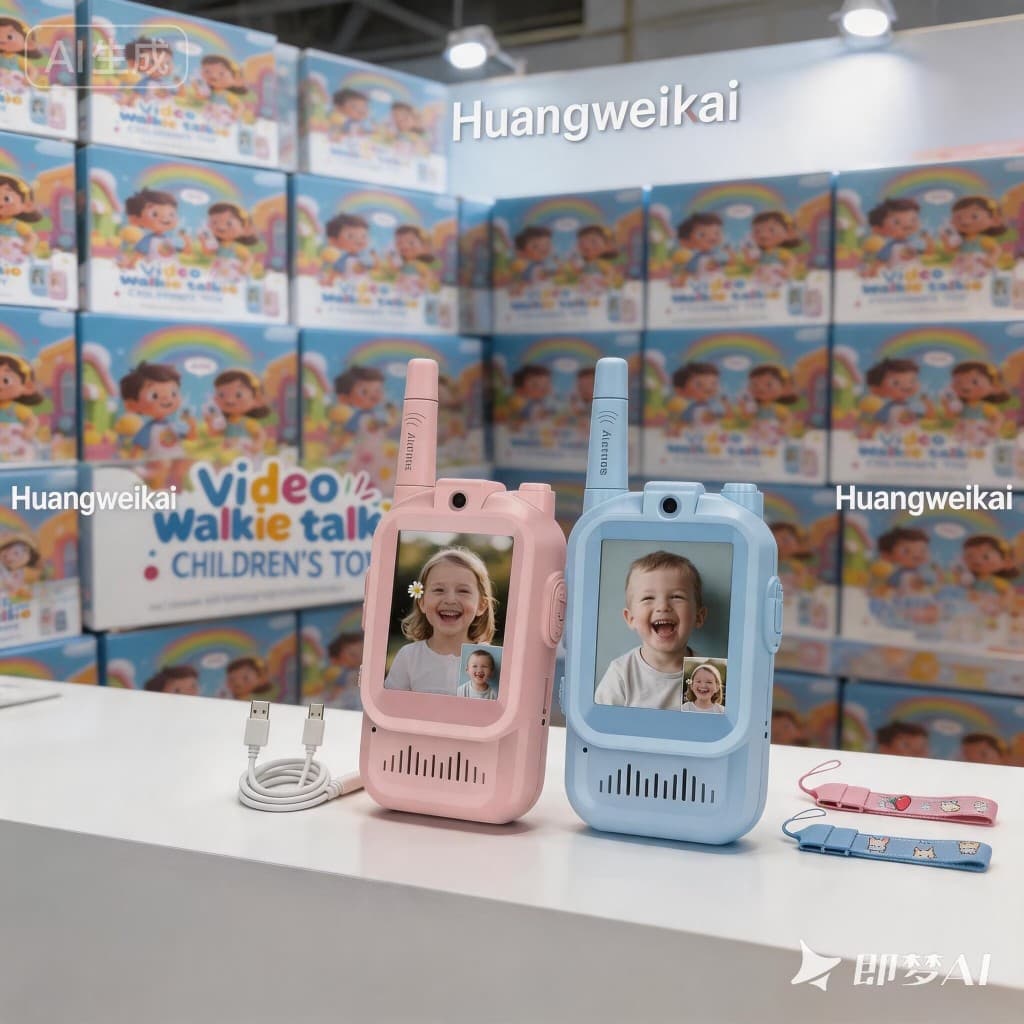 2026 Premiun Interfone De Vídeo Infantil walkie-talkie Para Meninos E Meninas Brinquedos Telefone Carregamento Sem Fio C