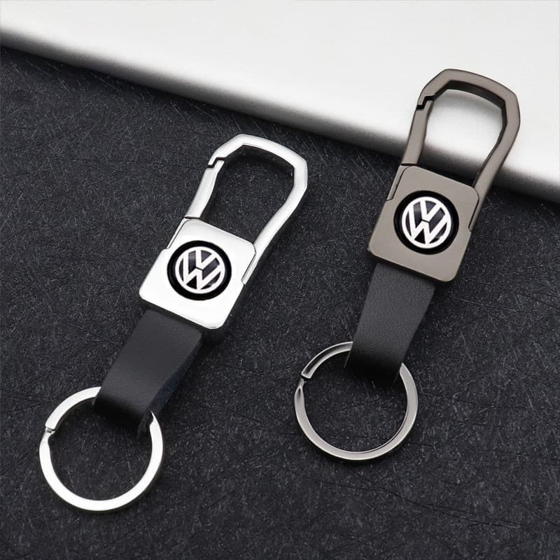 Estoque Pronto Chaveiro De Carro Couro Liga De Metal Capa De Chave Para VolksWagenwerk VW Golf 4 5 6 7 8 MK4 MK5 MK6 MK7