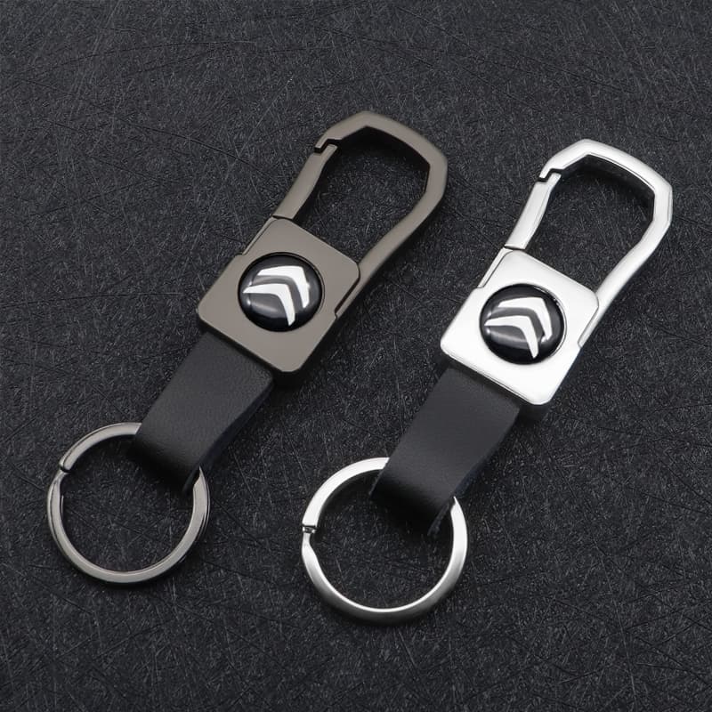 Estoque Pronto Chaveiro De Carro Couro Liga De Metal Capa De Chave Para Citroen DS C1 C2 C3 C4 C4L C5 C6 C8 VTS C-ELYSEE