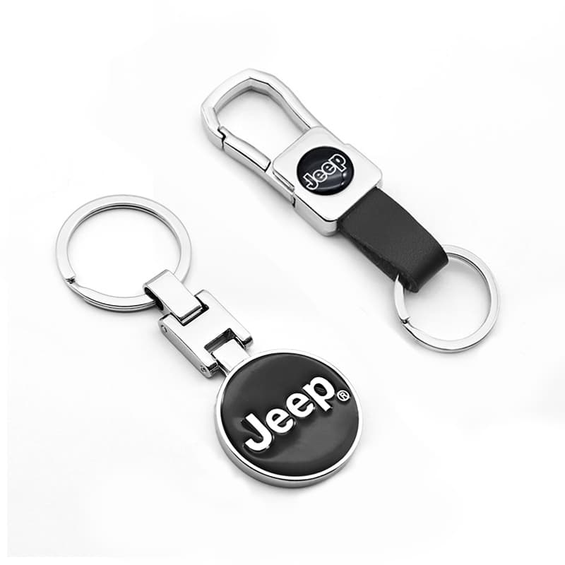 Jeep Logotipo Do Carro Liga De Zinco Chaveiro Decoração Metal Acessórios Para Renegade Bússola Wrangler JK Patriot Grand