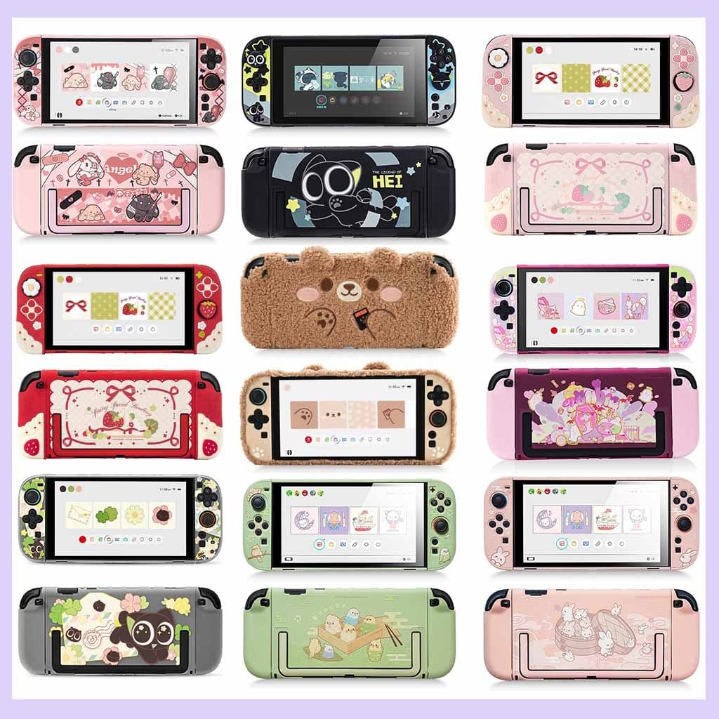 Capa Protetora Fina Compatível Com Switch 2 (2025) , Rígida Encaixável Antiarranhões E Absorção De Choque Para Console D