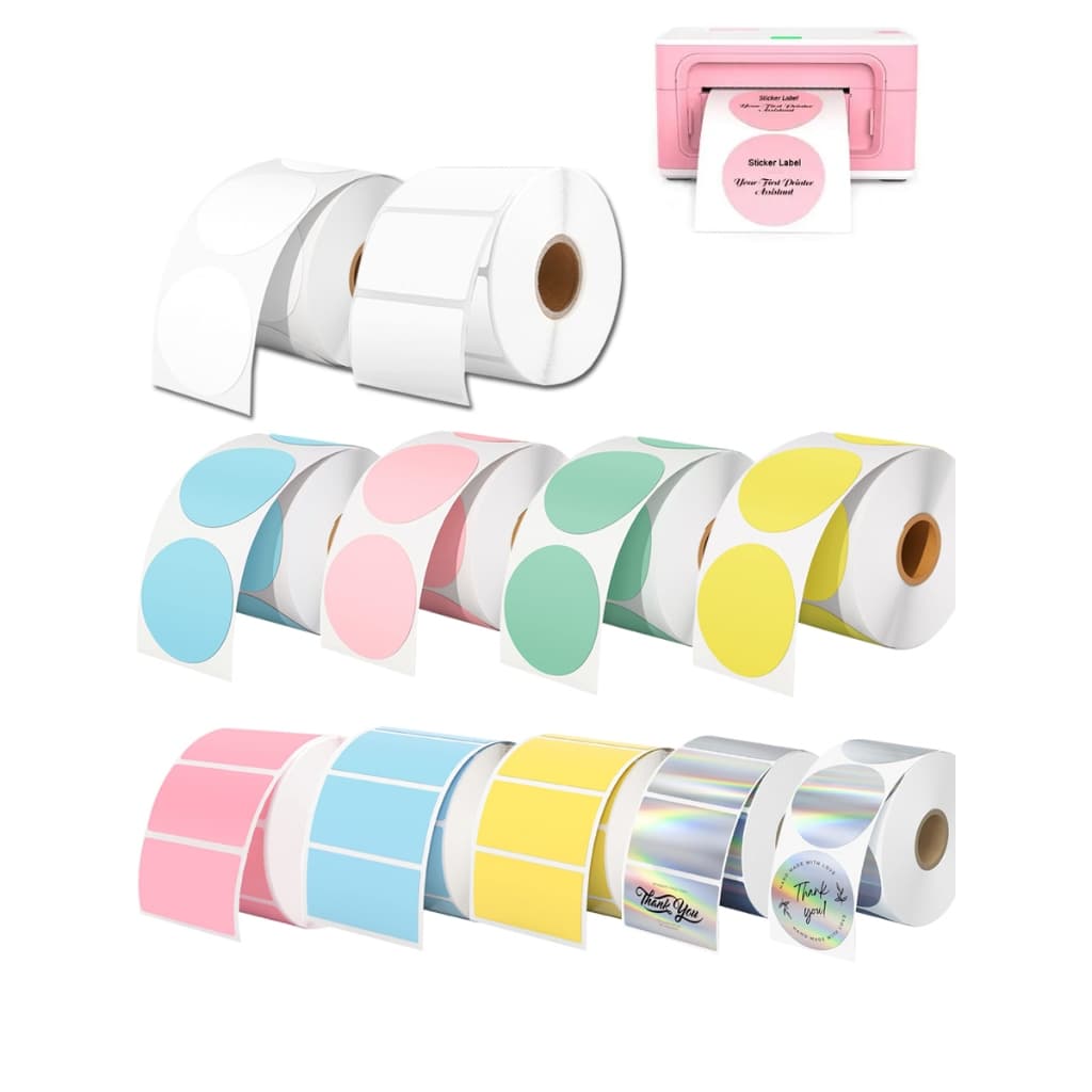 Adesivo De Etiqueta Térmica De 20-50 Mm Papel De Impressora Autoadesivo Compatível Phomemo M110 M220 M200 E210 P50 DETON