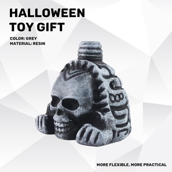 Death Whistle Caveira Cabeça Fantasma Apito Cinza