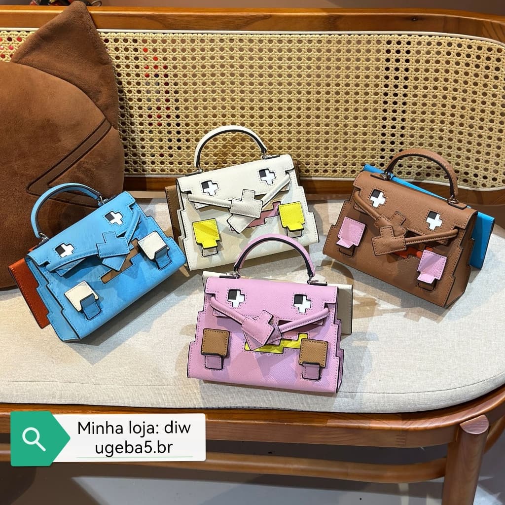 Mini bolsa de mosaico bolsa de ombro bolsa Crossbody bolsa feminina bolsa fofa