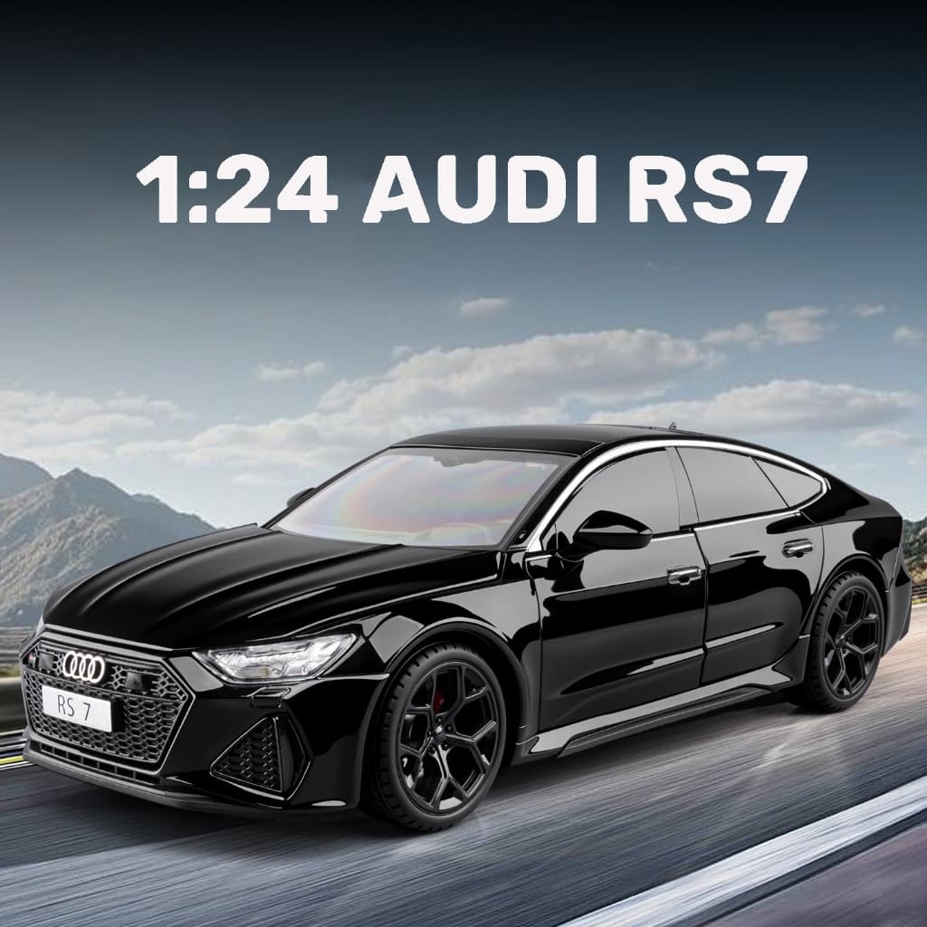 1 : 24 Esclale Audi RS7 Liga Modelo De Carro Diecast Som Luz Amantes Do Coleção Crianças Presente Aniversário Metal Meni