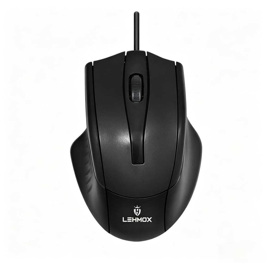 Mouse Óptico com Fio USB Ergonômico Compatível com Laptop, Notebook, PC e Desktop, Perfeito para Escritório, Home Office
