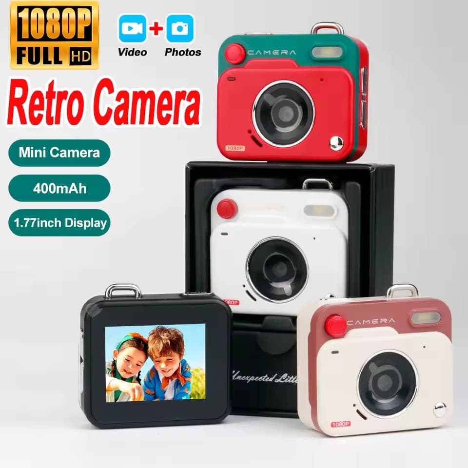 Mini Polegar Bolso CCD Câmera Digital HD Retro Portátil Chaveiro De Viagem Ao Ar Livre Gravador Foto Presente Y6000