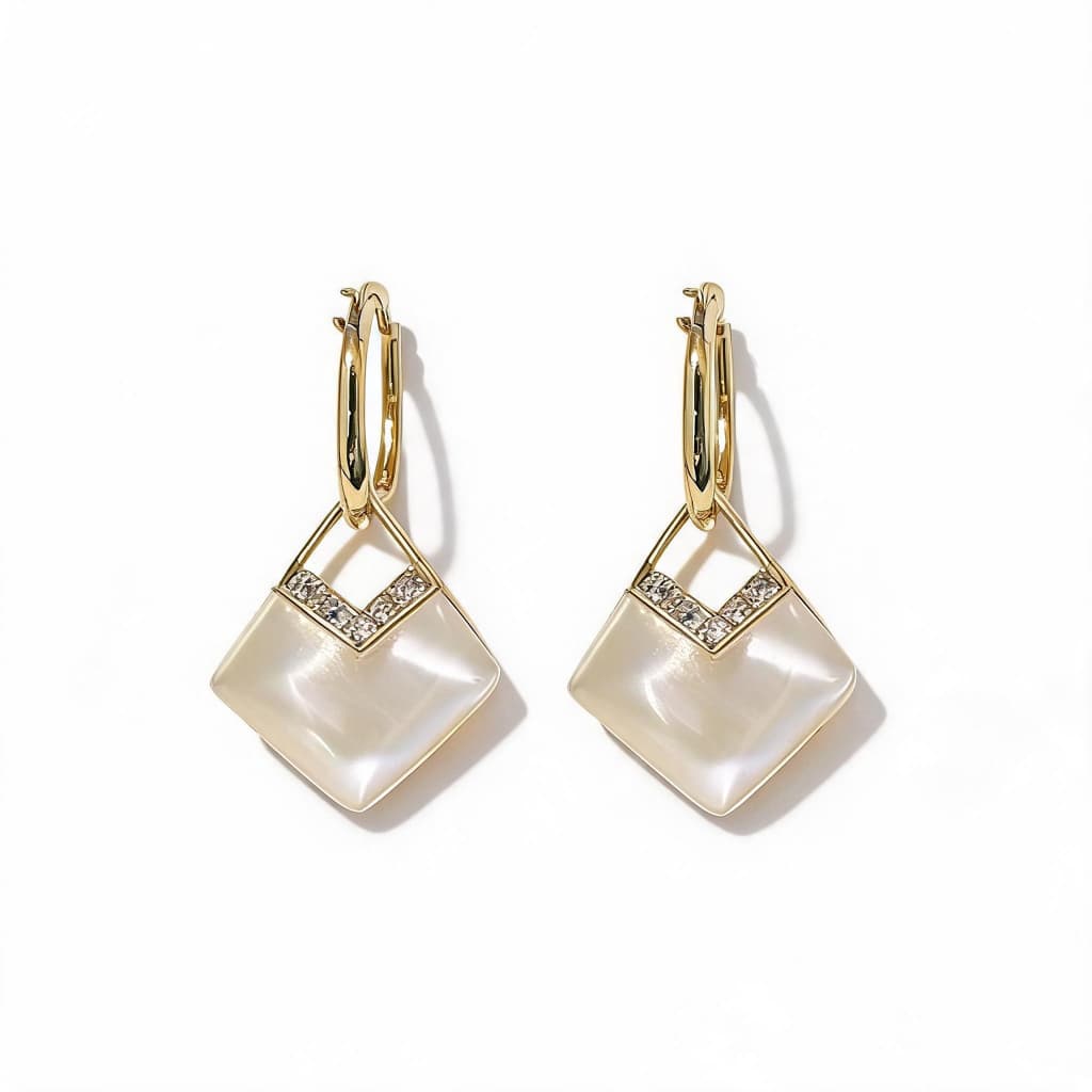 Brinco Festa Pérola 10mm Rose Gold Luxo Brilhante CRS Noche Sinalizador 1Par