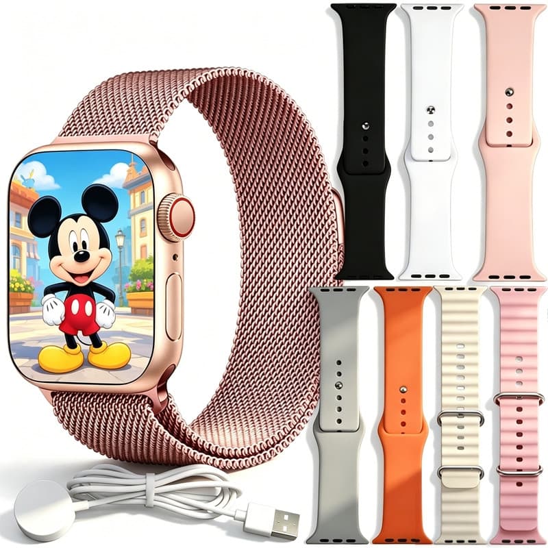 2026 novo conjunto de relógio inteligente W10 8 em 1 pulseira + fone de ouvido i13 adequado para ios e Android