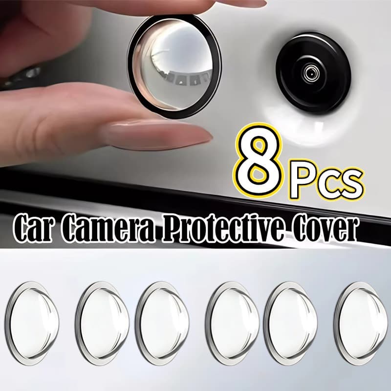 2/4/8 Unidades Protetor Universal De Lente De Câmera De Carro Anti Arranhões À Prova D'água Capa Backup Para Acessórios