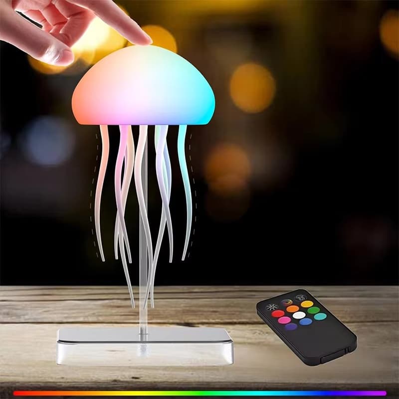 Lâmpada LED De Água-Viva Com 9 Tentáculos , 2 Modos De Trabalho , Bateria Ultra Longa , Efeitos De Luz Gradiente De Cor