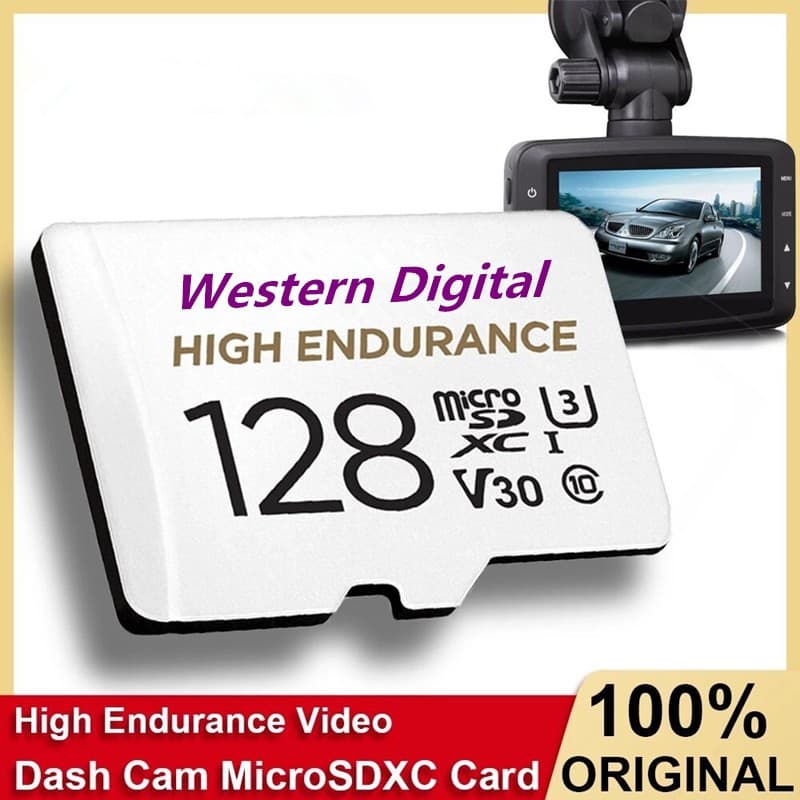 Novo Cartão micro SD Digital Ocidental De Alta Resistência 128GB Para Smartphones Equipamento Drone Áudio PC