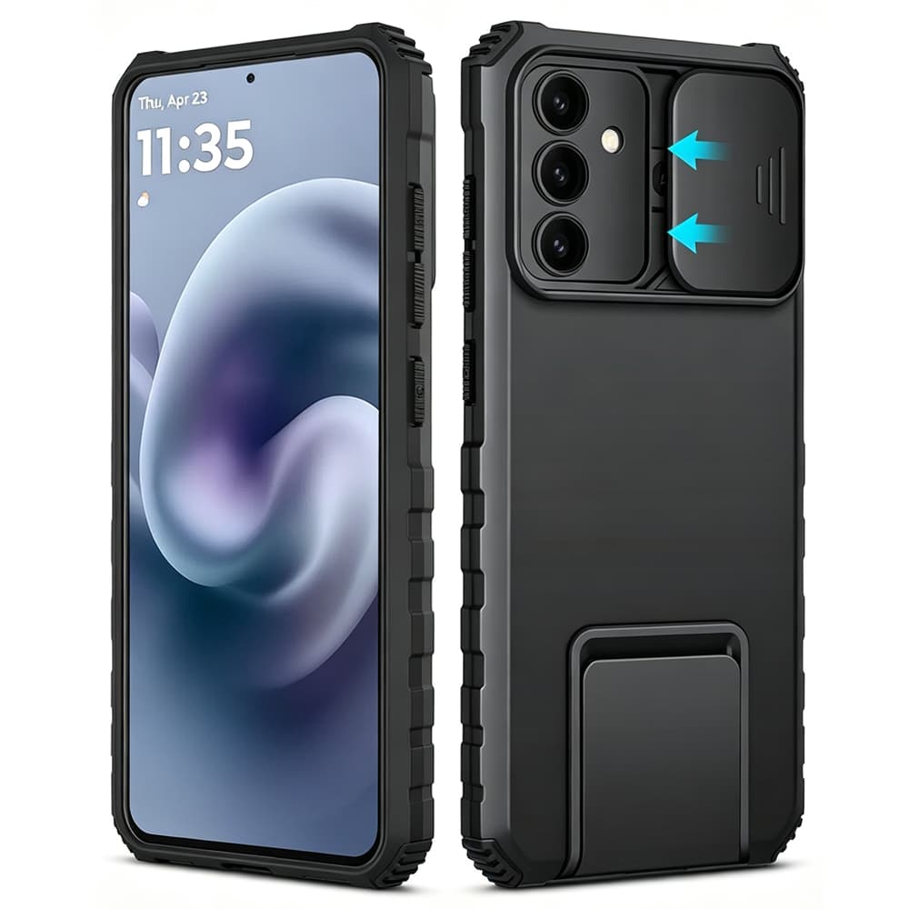 Caso de telefone rígido resistente à prova de choque com suporte Para Galaxy A17 A16 A26 A36 A56 A15 A35 A55