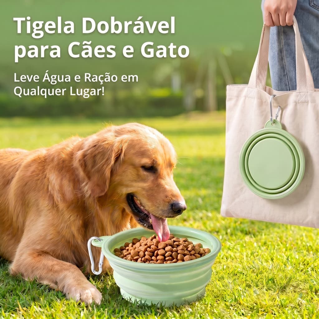 Copo De Água Dobrável Leve Para Animais De Estimação , Grande Capacidade , Ideal Aventura De Viagem Cães E Gatos