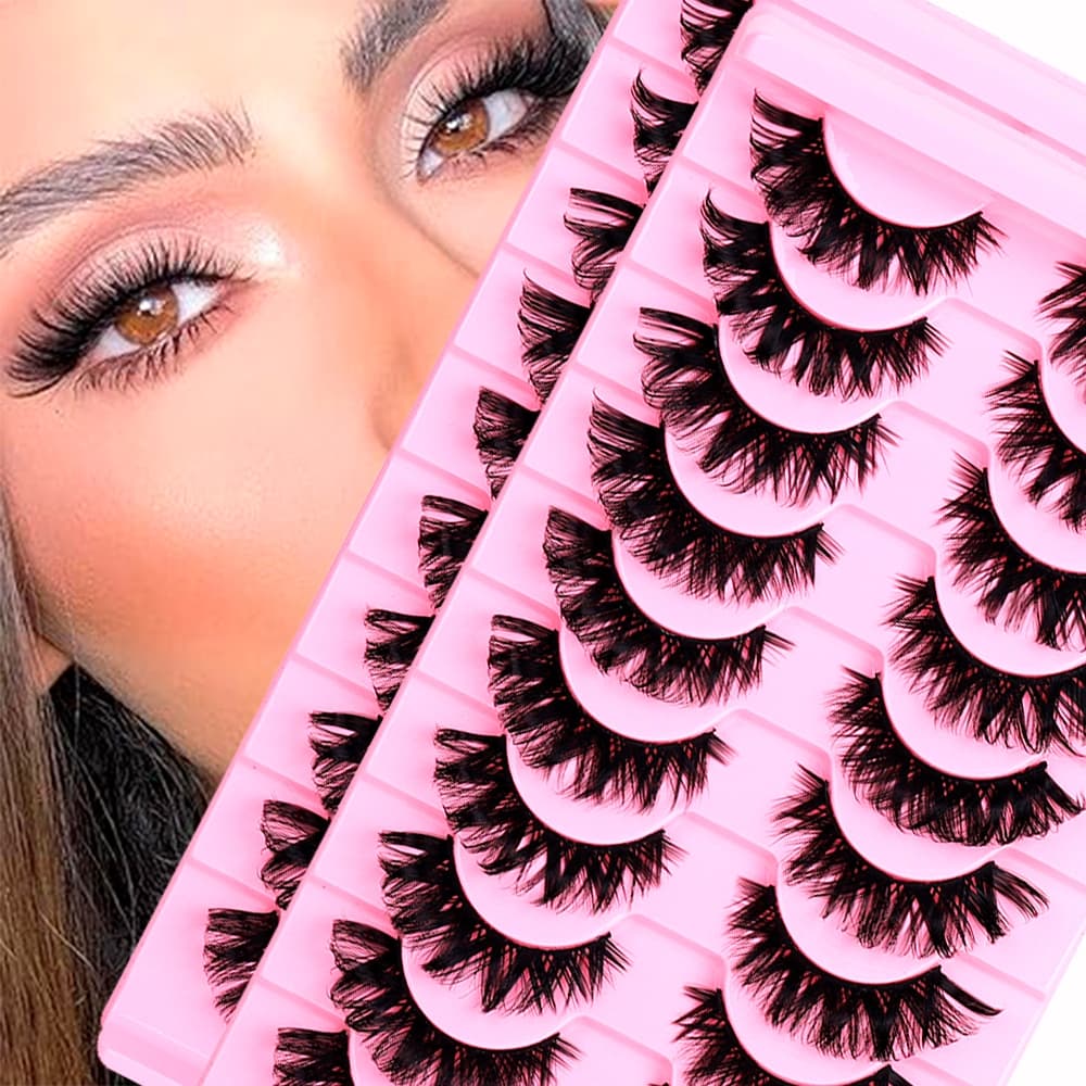 20par Cílios Postiço Lash Natural Super denso Comprimentos Mistos Profissionais Alta Qualidade 11mm