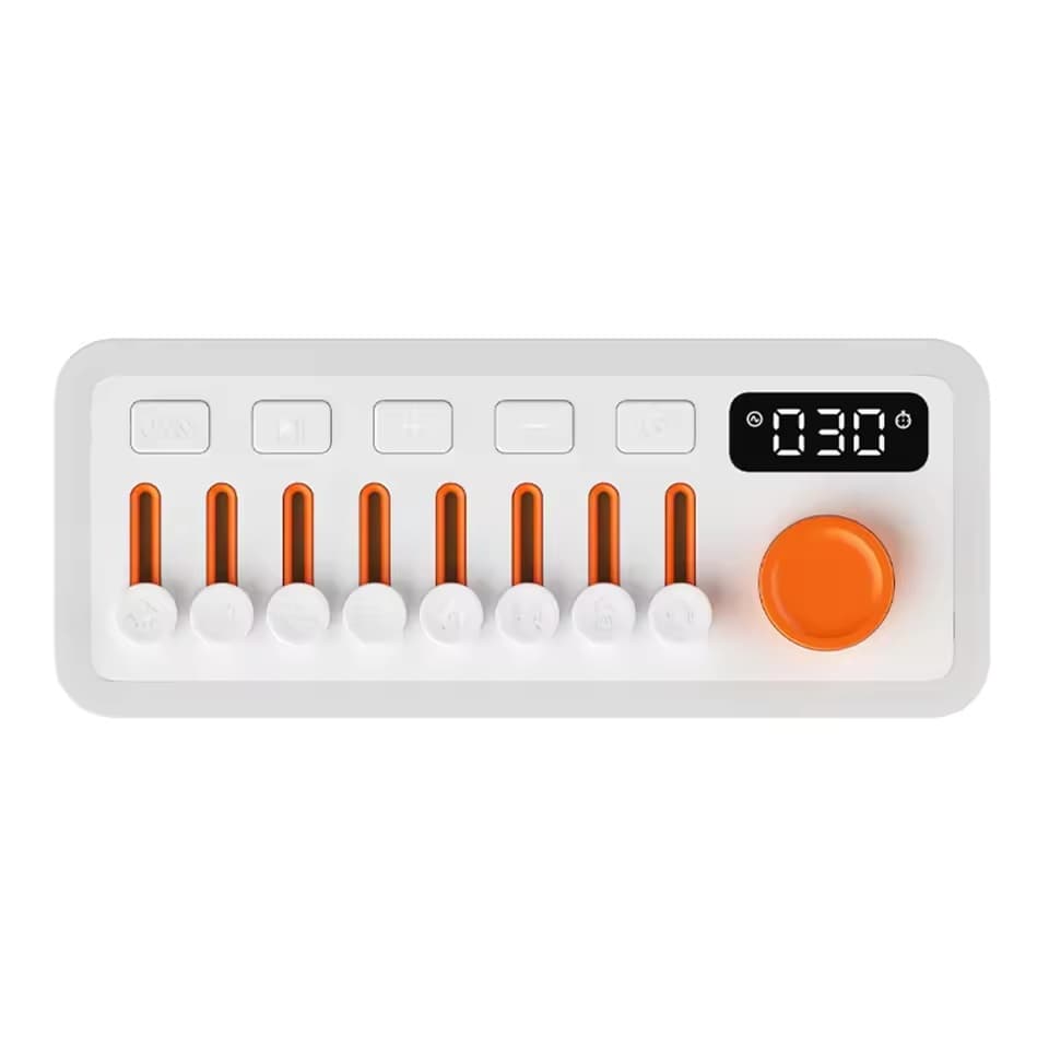 Máquina Branca Do Som Sono Ruído Com 8 Sons Da Natureza , Caixa Portátil Música Orador De Bluetooth , Luzes Noite De 12