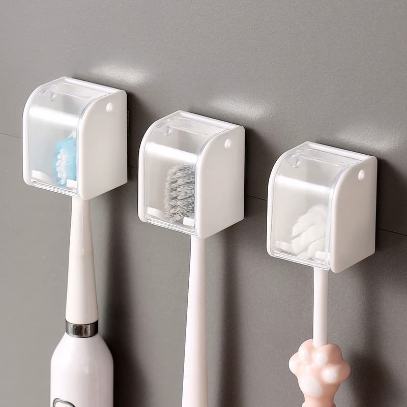 Gancho De Armazenamento Para Banheiros Com Economia De Espaço-Prateleira À Prova D'água Escova De Dentes Sem Furos-YSJ1