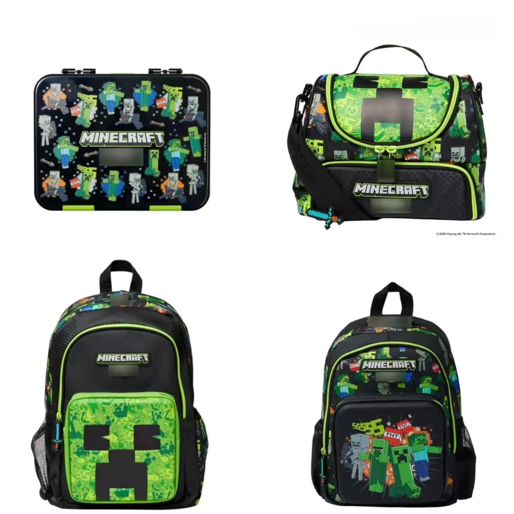 Austrália Minecraft Schoolbag Alunos da escola primária Mochila de grande capacidade para crianças ao ar livre Le