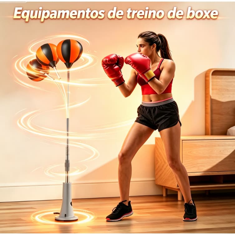 Saco De Pancadas Com Altura Ajustável Boxe Reação Velocidade Bola De Treinamento Interior Vertical Crianças Adult
