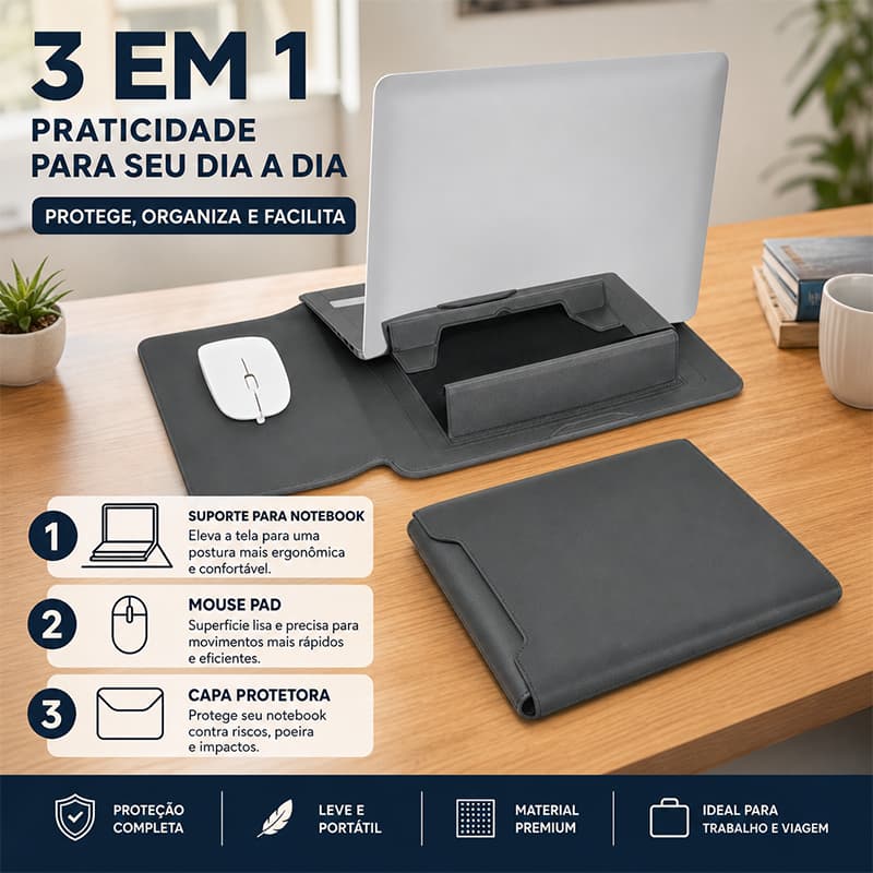 Capa para Macbook Air e Pro Couro Macio, Compatível com 13.3 Polegadas e 15-16.2 Polegadas Protetora Durável