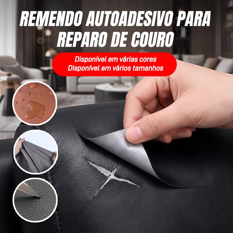Couro Auto Adesivo para Reparo e Revestimento para Sofá Bolsa Cadeira Moveis