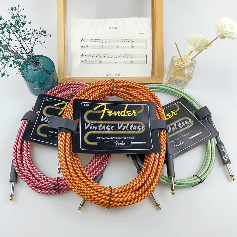 Cabo De Guitarra 3M , Ruído Reduzido , Fio De Áudio Trançado , Saída De Para Baixo Elétrico , Peças , Acessórios
