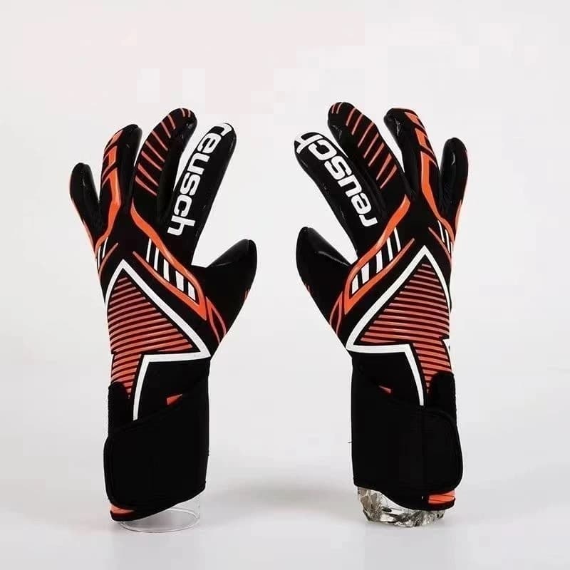 Luvas de goleiro para adultos jovens, luvas de látex resistentes ao desgaste e antiderrapantes para treinamento de compe