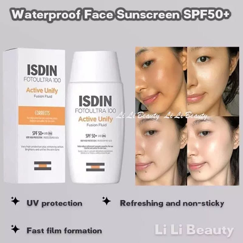 Protetor Solar Facial SPF 50 , Creme Ao Ar Livre , Iluminador , 50ml Para Praia , Banho De Sol , Natação , Verão , Féria