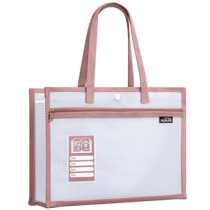 Bolsa de assunto de EVA Bolsa Tote à prova d'água Bolsa de documentos de camada dupla Bolsa de pressão de grande capacid