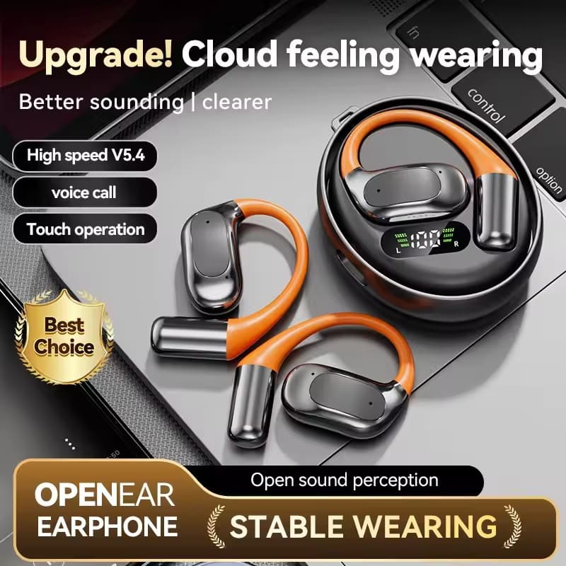 M113 Wirless Fones De Ouvido Pendurado Rotativo Bluetooth 5.4 Fone OWS Aberto Sem Fio Para Música Tablet Móvel