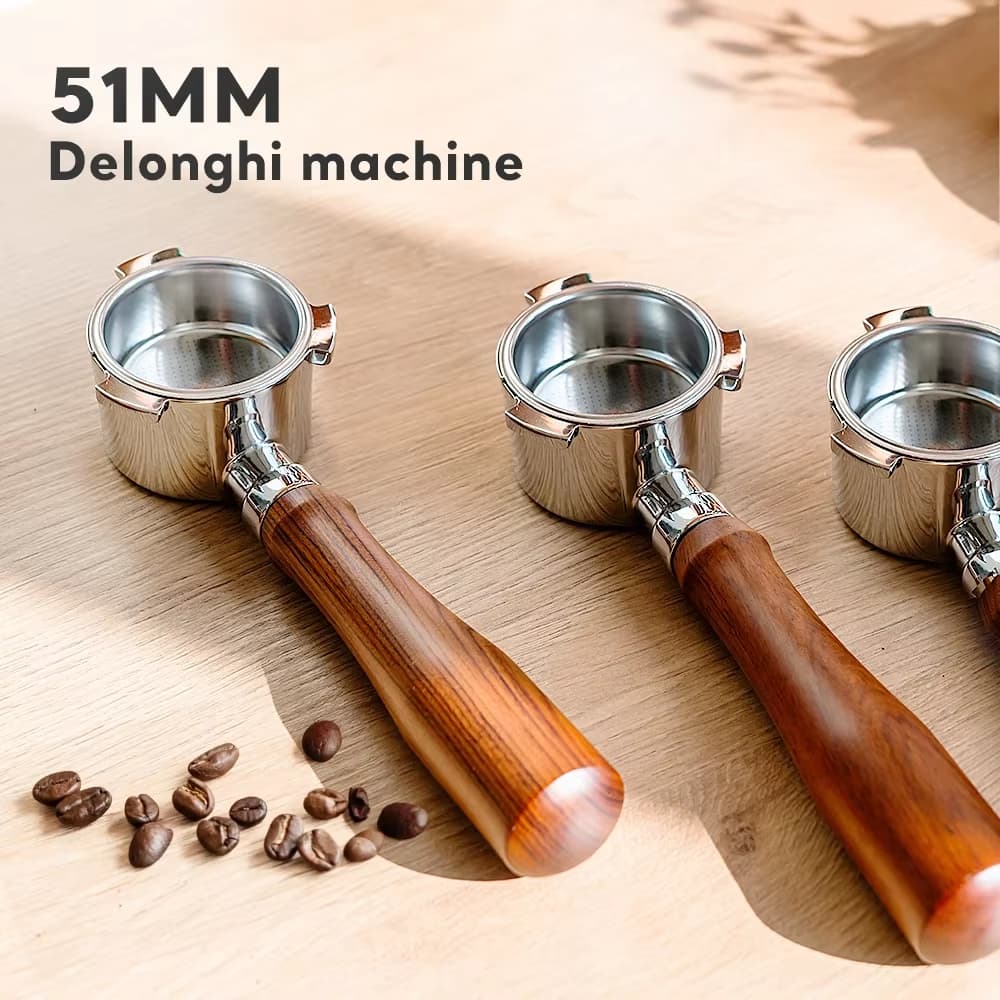 Portafilter Sem Fundo De Café 51mm Para Delonghi EC680/EC685 Cesta De Filtro De Substituição Máquina Expresso Alça Acess