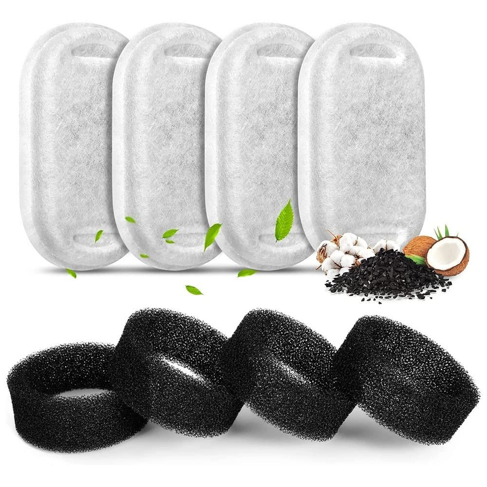 Filtros De Fonte De Água Para Gatos , Substituição De Esponjas De Carbono Ativado Cães E Conjunto De Filtro Dispensador