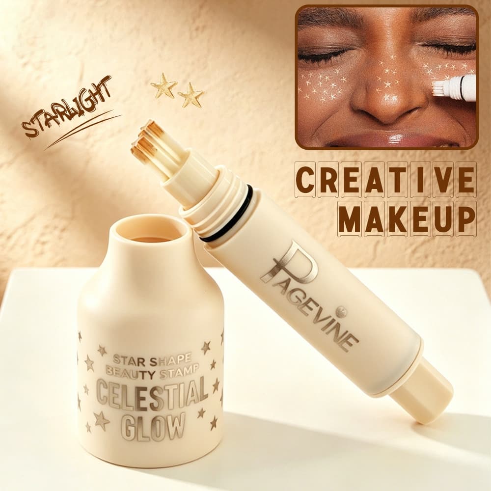 Carimbo Em Forma De Estrela Pintado Facial , Sardas Temporárias À Prova D'água Para Festa , Festival E Decoração Diária