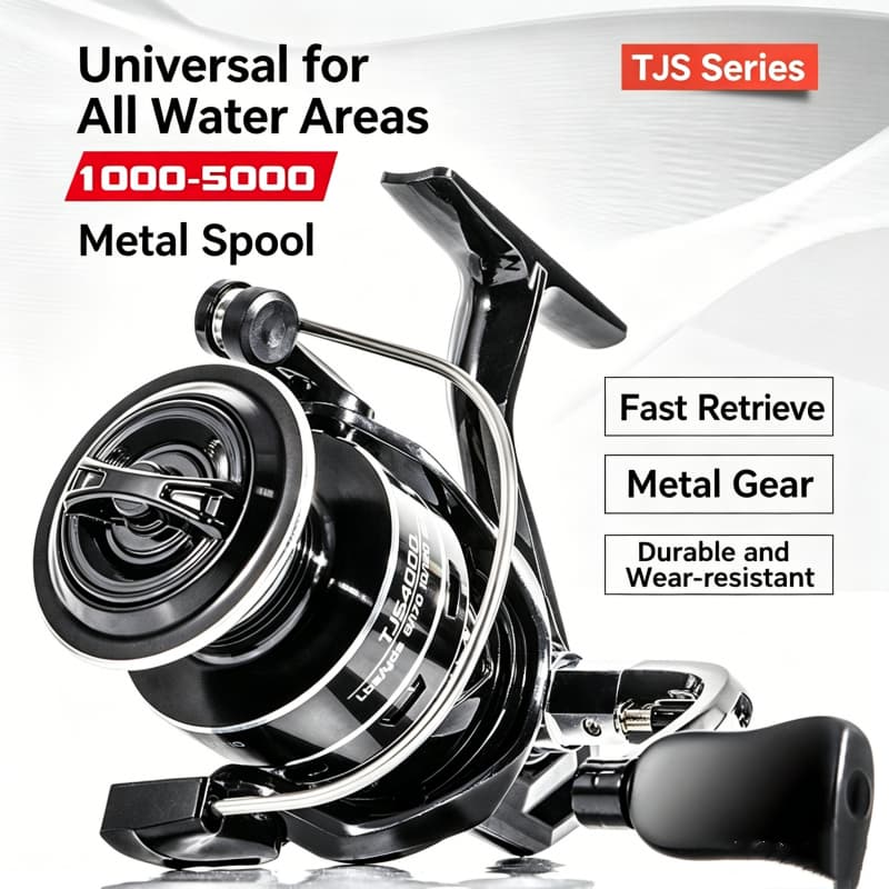 Molinete Pesca Metal Resistente Ultra Leve Água Doce e Mar Carretel Spinning