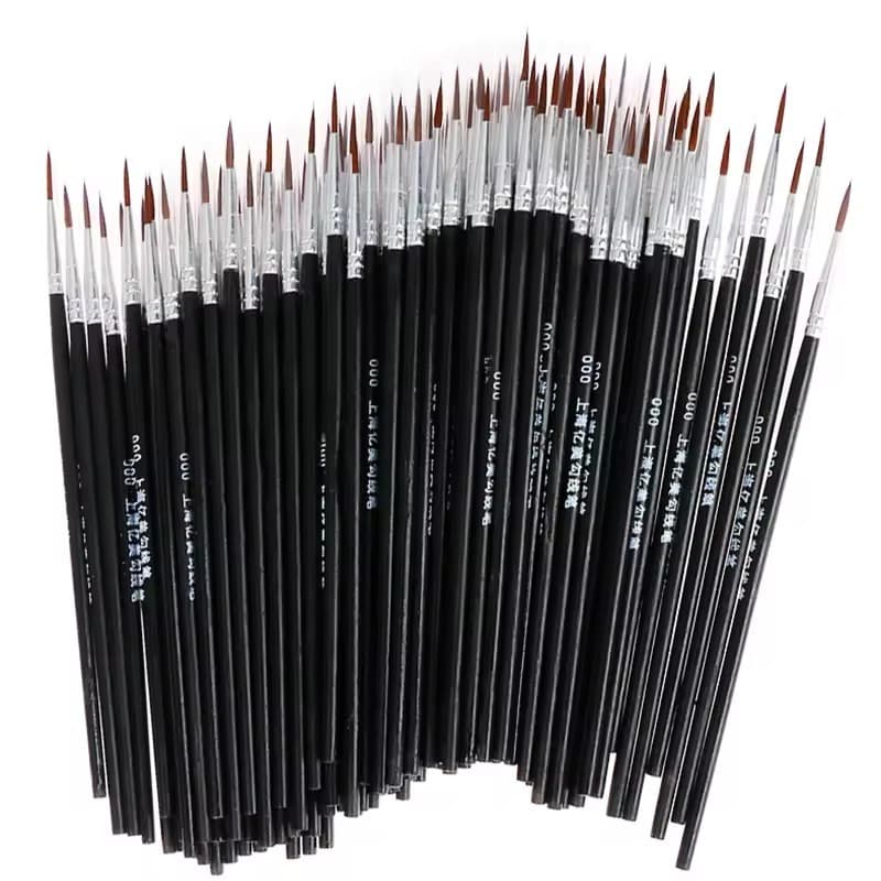 20Pcs/Set Fine Hand Pintado À Mão Linha Gancho Fina Caneta Arte Suprimentos De Desenho Pincel De Nylon Pintura