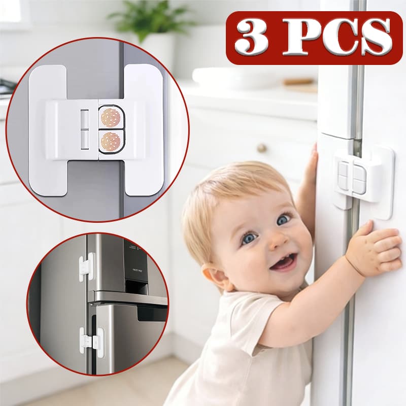 1-3 Pcs Trava de Segurança Para Geladeira Gavetas Multiuso Adesiva Protetor Infantíl Fechadura Porta Armário