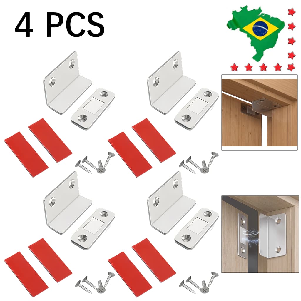 Fechadura magnética forte NdFeB em forma de L para fixação de fechamento de gaveta de porta de armário